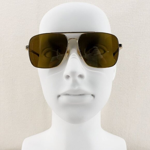 Gucci GG1289 Navigator Sunglasses Gold Brown OS - Picture 11 of 16